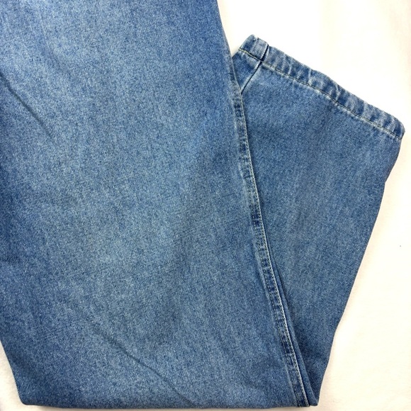 Vintage Rafaella 90’s Med Wash Highrise Pleated Tapered “Mom” Ankle Jeans (12) - Picture 11 of 15